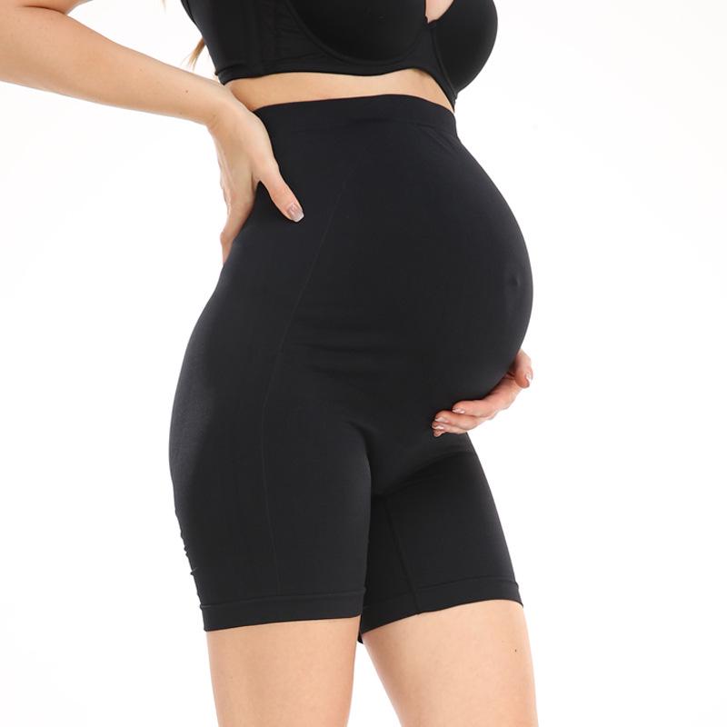 High-Waisted Breathable Maternity Support Pants for Late Pregnancy