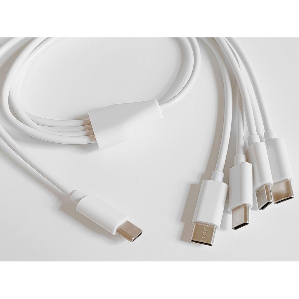 4-в-1 Разветвитель Type-C Кабель-зарядка USB-C Type-C для 4 устройств Type-C Адаптер-шнур для зарядки электроники