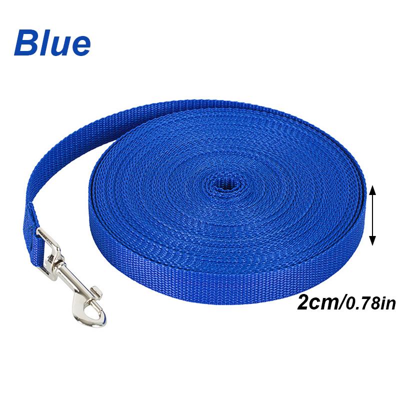 Nylon Durable and strong traction rope Pet Solid Color Long Lanyard Traction Rope for Small Large Dogs 5M 10M 20M 30M Lead Item