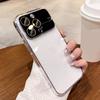 Luxury Plating Clear Glass Lens Phone Case For iPhone 13 12 14 15 Pro Max 14 Plus Camera Protector Transparent Bumper Soft Cover
