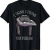 Funny Problem Found Sarcastic Graphic Tee Men Breathable Cotton Casual Round Neck Tshirt