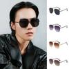 Lightweight Large Frame Sun Glasses Vintage Men UV400 Eyewear Zinc Zinc Alloy Polygonal Sunglasses  Unisex