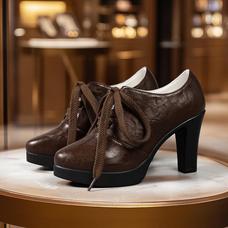 Женские туфли с острым носком на высоком каблуке из кожи. Абсолютно новая повседневная обувь. Тренд 2024 года. Элегантная офисная обувь. Модные туфли-лодочки Zapatos Mujer.