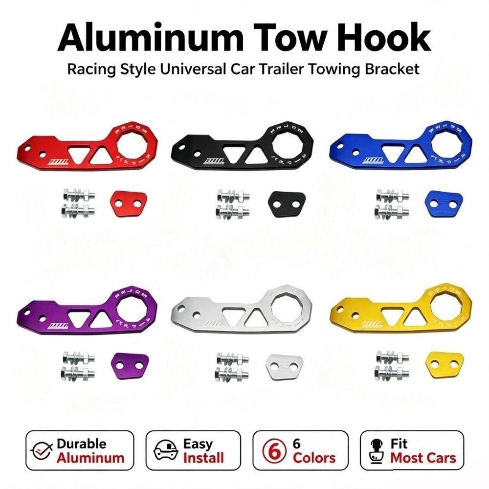 6 Colors Racing Rear Tow Hook 256*91mm Rear Tow Hook High Quality Bumper Trailer