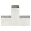 Vidaxl Łącznik Do Słupków W Kształcie T, Galwanizowany Metal, 71X71 Mm