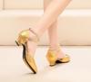 Обувь для латинских танцев, бальные женские туфли для взрослых, танцевальная обувь на среднем каблуке 3,5 см, танго, сальса