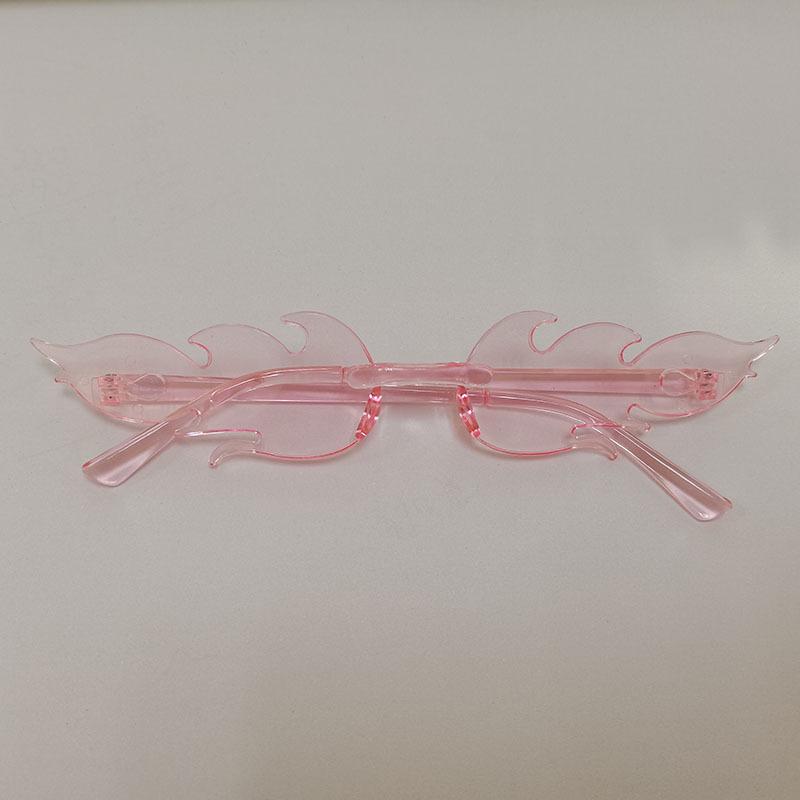 Солнцезащитные очки Flame, персонализированные цветные солнцезащитные очки без оправы для выпускного вечера, интегрированные очки цвета конфет