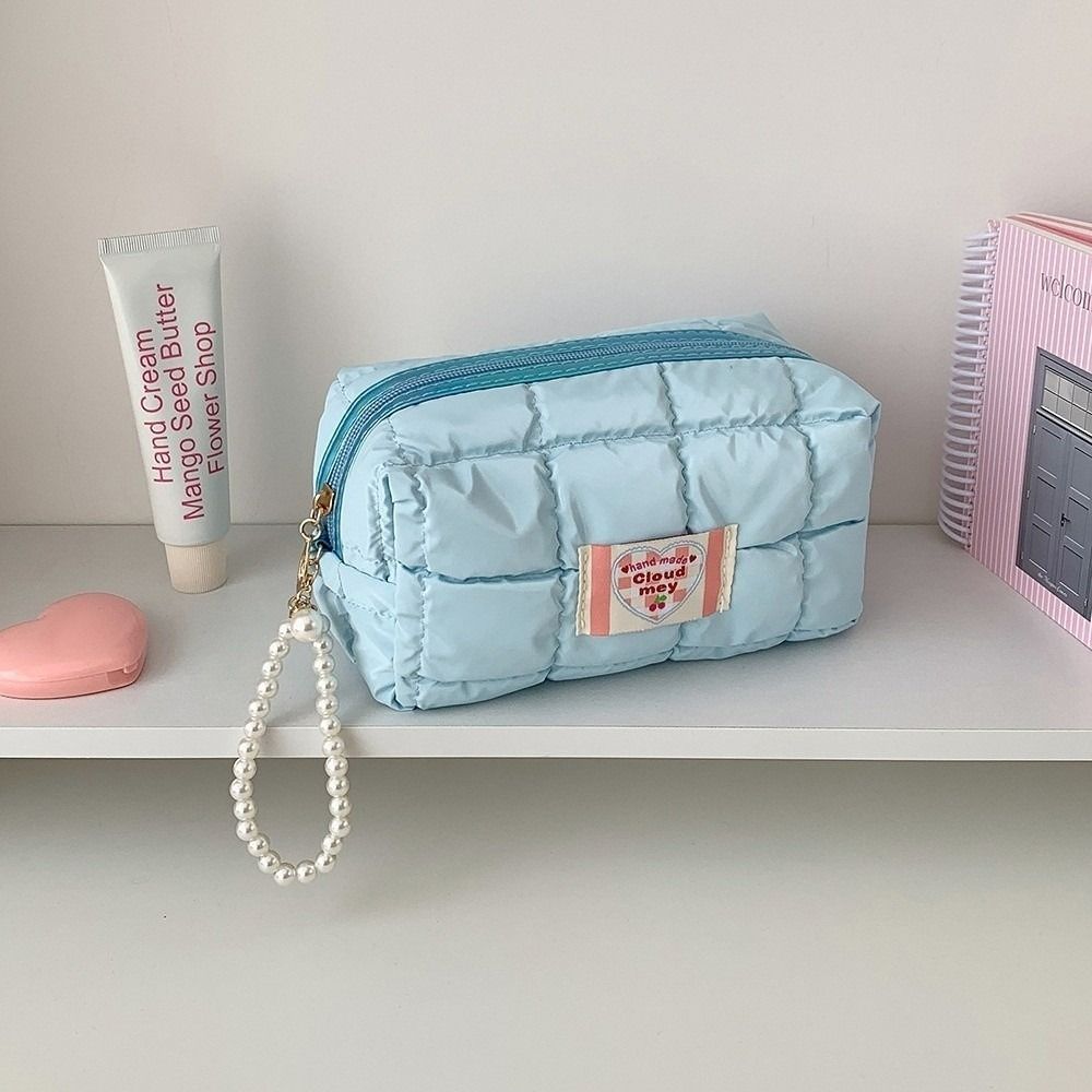 Стеганая сумка для хранения Корейский пенал Сумка для ручек Пеналы Сумка для канцелярских товаров в корейском стиле Школа