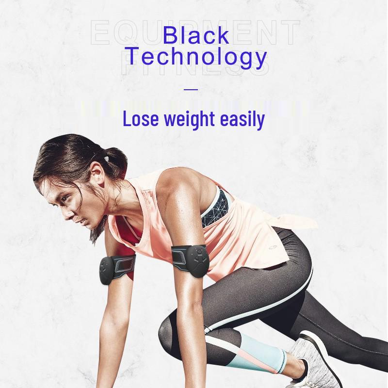 Перезаряжаемый EMS стимулятор мышц пресса с цифровым дисплеем - Умный фитнес-патч для пресса и похудения