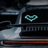 Yousheng Солнечная Светодиодная Лампа в Форме Летучей Мыши для Окна Автомобиля Декоративная Атмосферная Лампа для Салона Автомобиля Дверь Приборная Панель Треугольное Окно Уникальное Транспортное Средство
