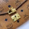 [Pre-Owned] Millie Visetos Classic Monogram Print Light Trendy Cool Girl Flap Chain Crossbody Bag Medium - Very Good #1XDIEXZ