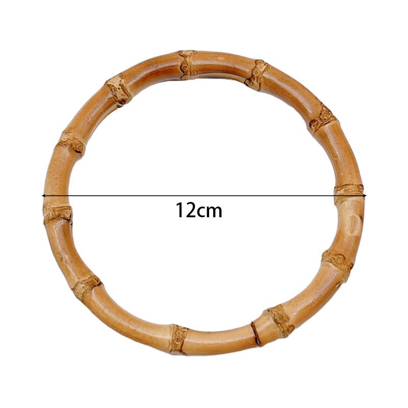 Handmade Bamboo D-Shaped Handle for Bags and Luggage