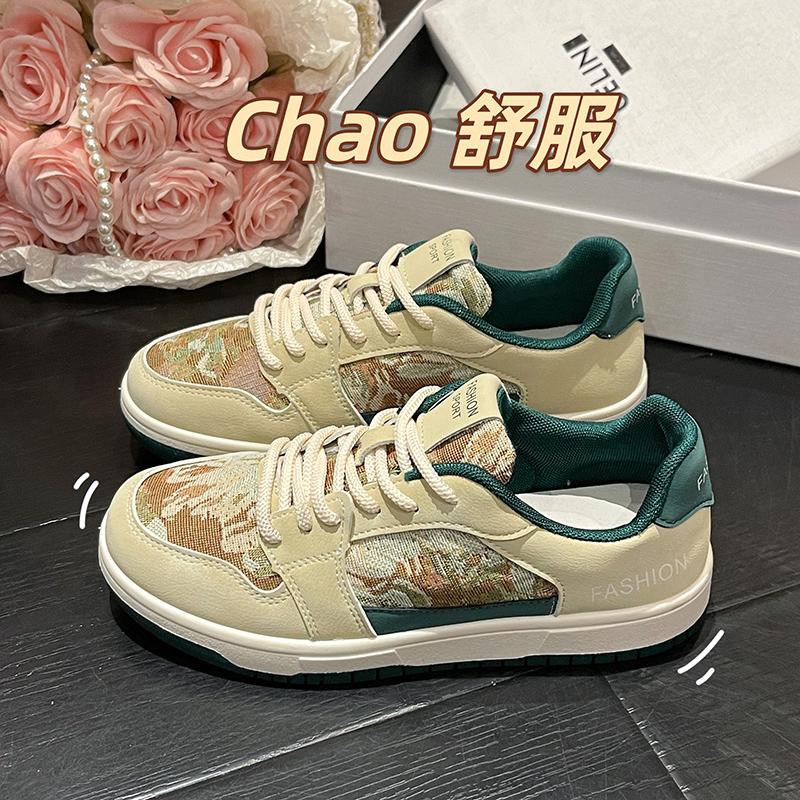 Женские кроссовки 2024, весенняя новая модная женская повседневная спортивная обувь на шнуровке, трендовые женские кроссовки, женская обувь больших размеров