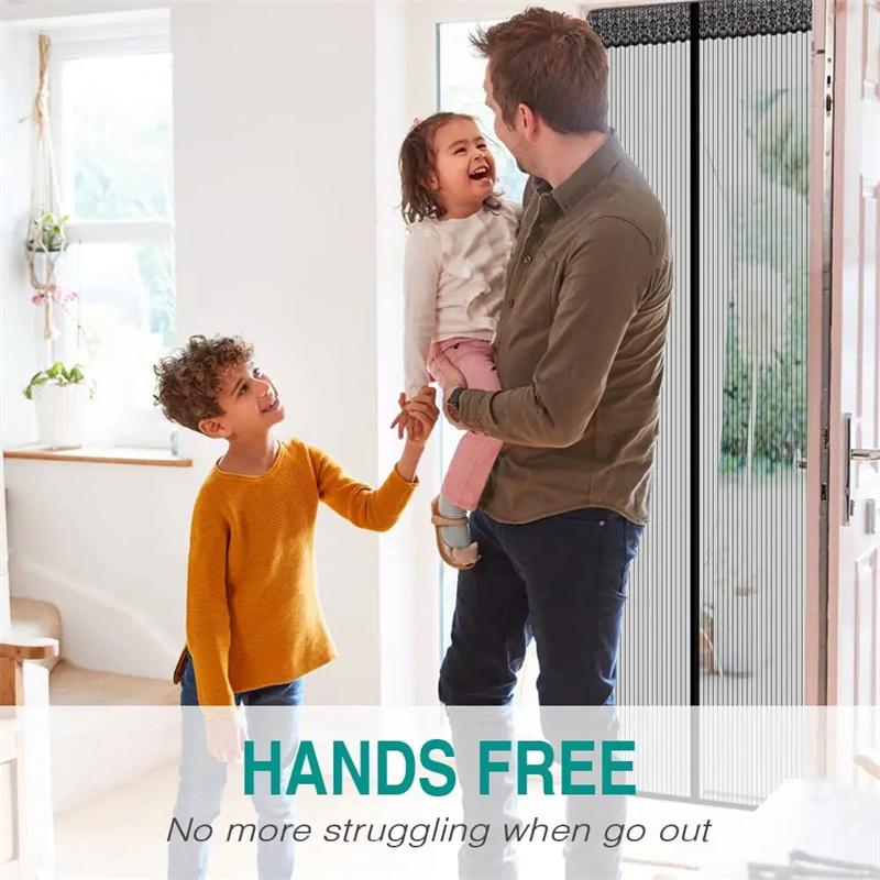 Summer Magnetic Mosquito Net Automatic Screen Door Curtain Mesh Curtain Summer Anti Bug Kitchen Sticker Curtain Window Door Curtain Net