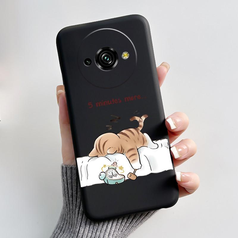 Для Oukitel C59 Чехол Oukitel C59 Pro Обложка Роскошный Милый Любовь Кролик Забавный Узор Черный ТПУ Мягкий Силикон Защитный Чехол для Телефона