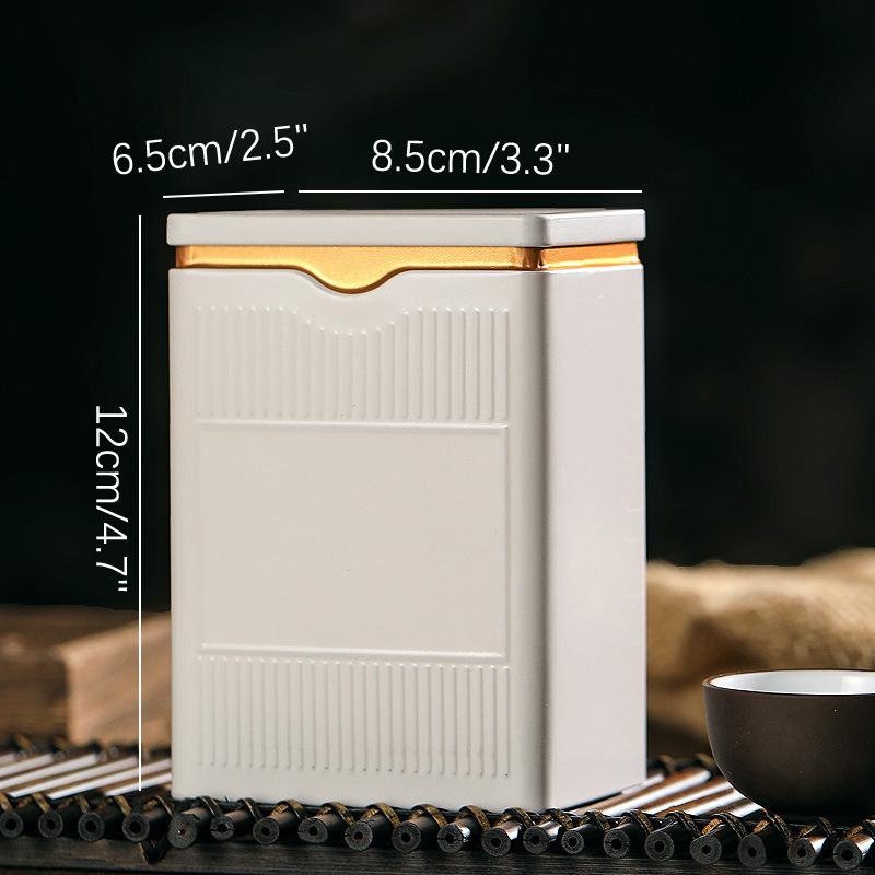 Портативная коробка для чая, герметичная коробка для чая, контейнер для хранения чайной посуды, жестяная банка для кофе, коробка для сахара, кухонное хранение