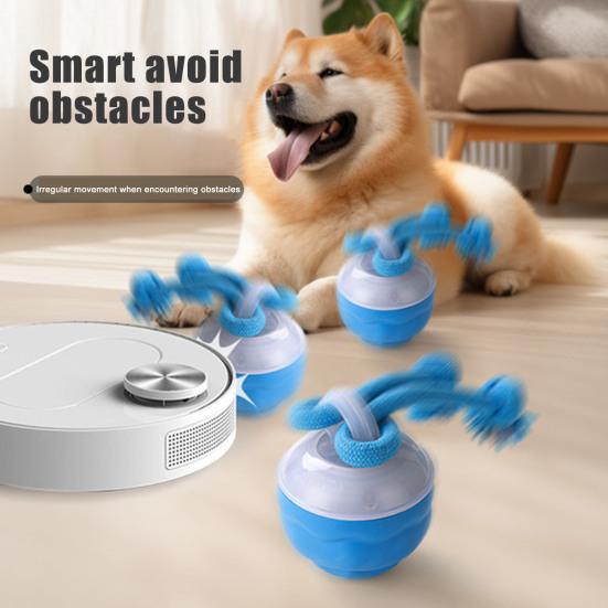 Интерактивная игрушка для собак, мяч, активируемый прикосновением, катящийся, пищащий, автоматически движущийся, злой