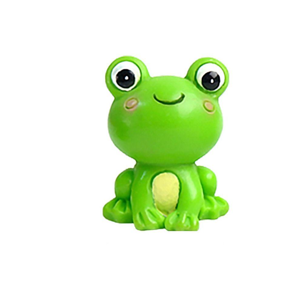 Смола Лягушка Миниатюрные Автомобильные Украшения Лягушка Микро Ландшафт Смола Милая Лягушка Фигурка Мини Мультяшная Лягушка Украшение для Автомобиля