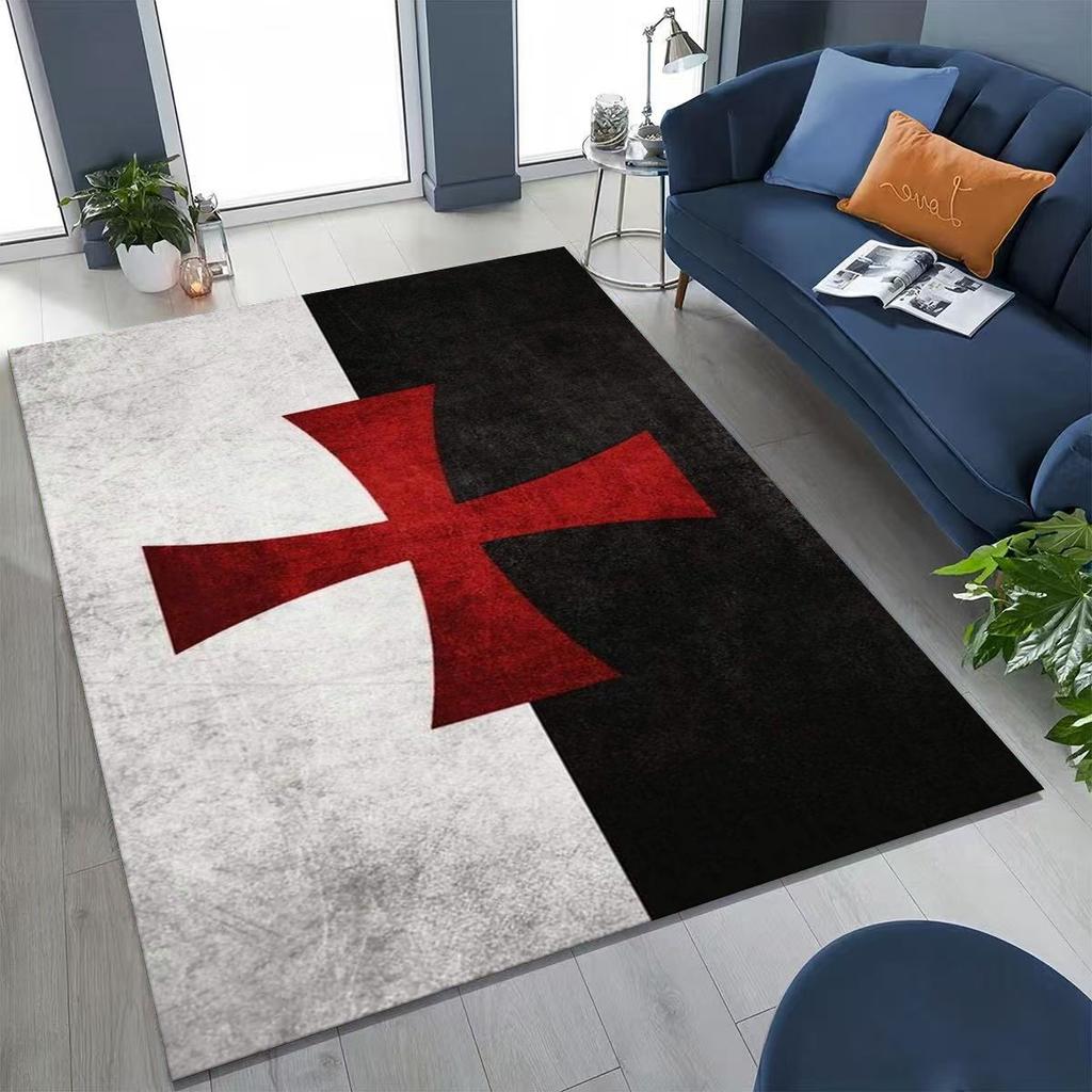 Тамплиер Рыцарь Крови Честь Святой Крестоносец Мультяшный Ковер для Спальни Гостиной Дивана Дома Декор Придверный Коврик, Детский Игровой Нескользящий Напольный Коврик