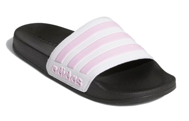 Детские шлепанцы Adidas ADILETTE SHOWER Быстросохнущие Черно-розово-белые FY8843