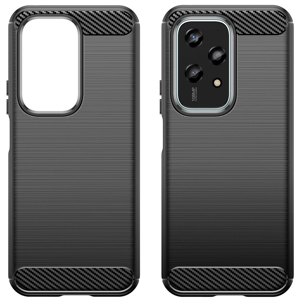 For Honor 200 Lite Carbon Fiber Texture Soft TPU Protective Phone Cover