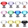 Drawer Hardware Cabinet Handles Door Knobs Crystal Glass Knobs Diamond Pull Handle Wardrobe Pulls