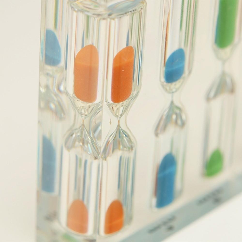 Portable 1/2/3/4/5 Minutes Hourglass 3 in 1 Sand Timer Clock Acrylic Hourglass Timer School Use