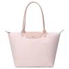 Le Pliage Green 31 Логотип Складная Сумка-тоут на Молнии с Клапаном, Длинные Ручки, Холст и Кожа, Сумка через Плечо Большая Женская 1899919P64