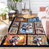 Husky Adventures Frames Pattern Rug Floor Mat for Living Room or Bedroom Soft and Comfortable Carpet a Gift for Birthday and Holiday.