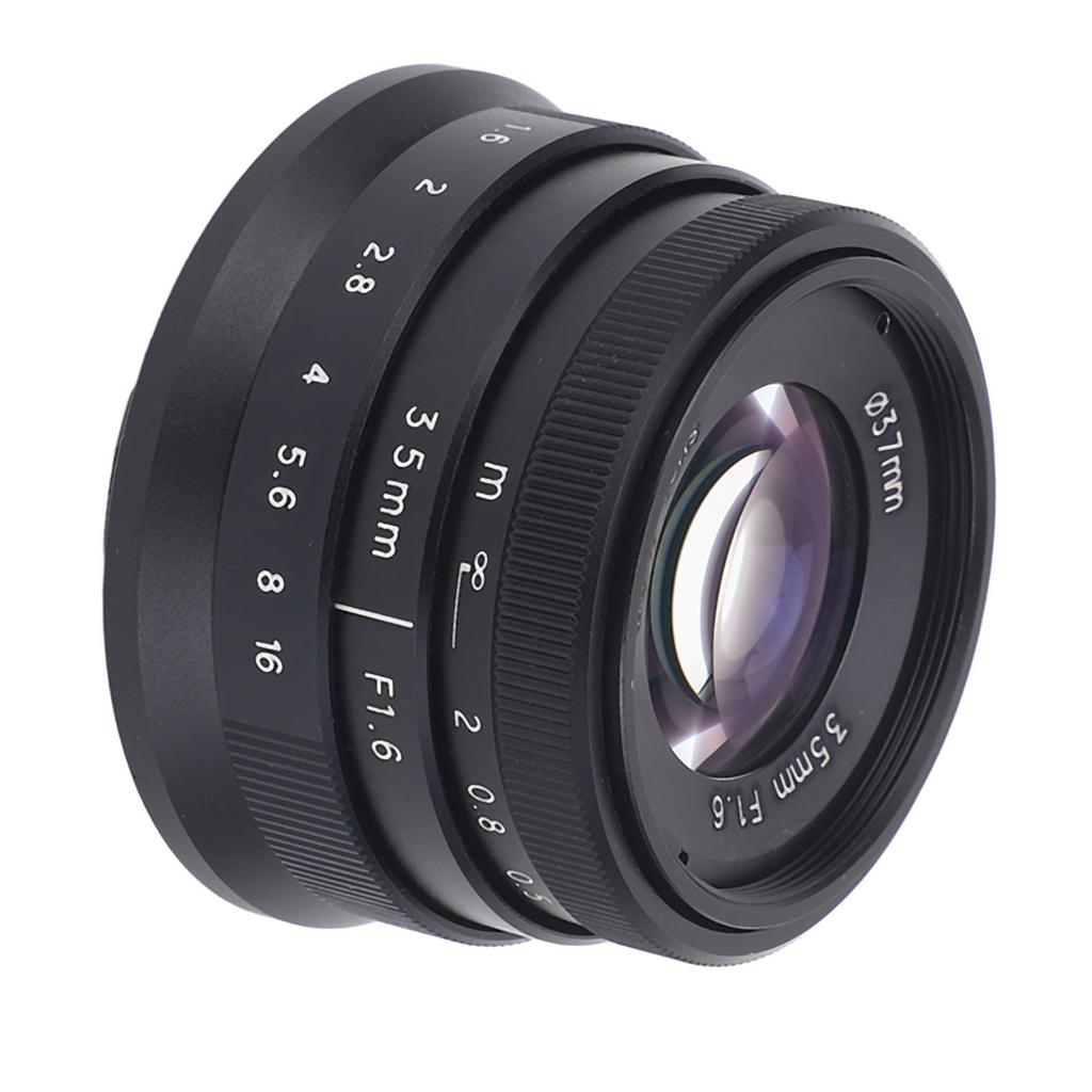 35mm F1.6 Large Aperture Portrait Lens Manual Focus Fixed Optical Glass FX Mount Camera Lens for FujiFilm XH1 XA5 XT10