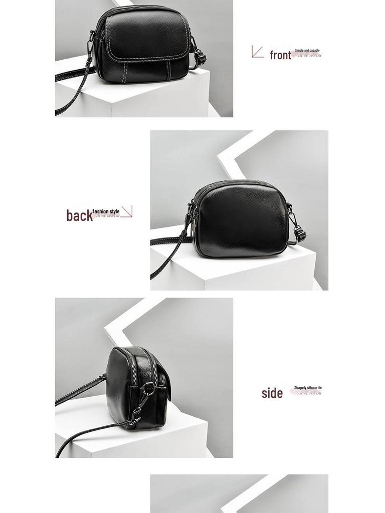 2023 Women's Trendy Soft Leather Crossbody Bag - Fashionable, Casual, Versatile, Small Spring/Summer Handbag