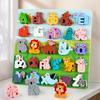Wooden Kids 26 Letter Puzzle Baby Early Education Cognitive Cartoon Animal Matching Board Building Block Educational Toy