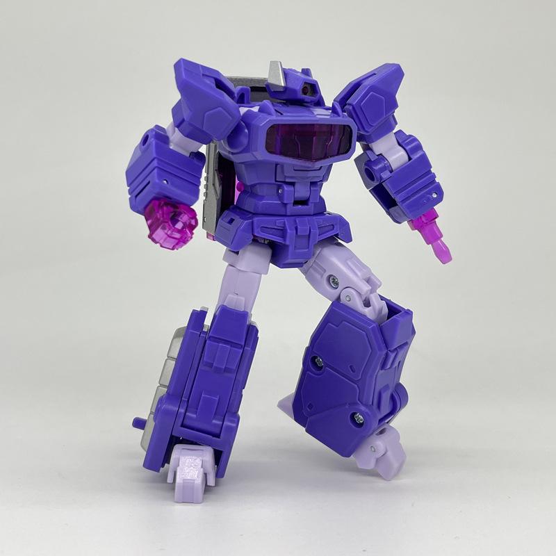 Трансформация Shockwave Мини Карманный Робот Игрушка Фигурка Рождественский Подарок