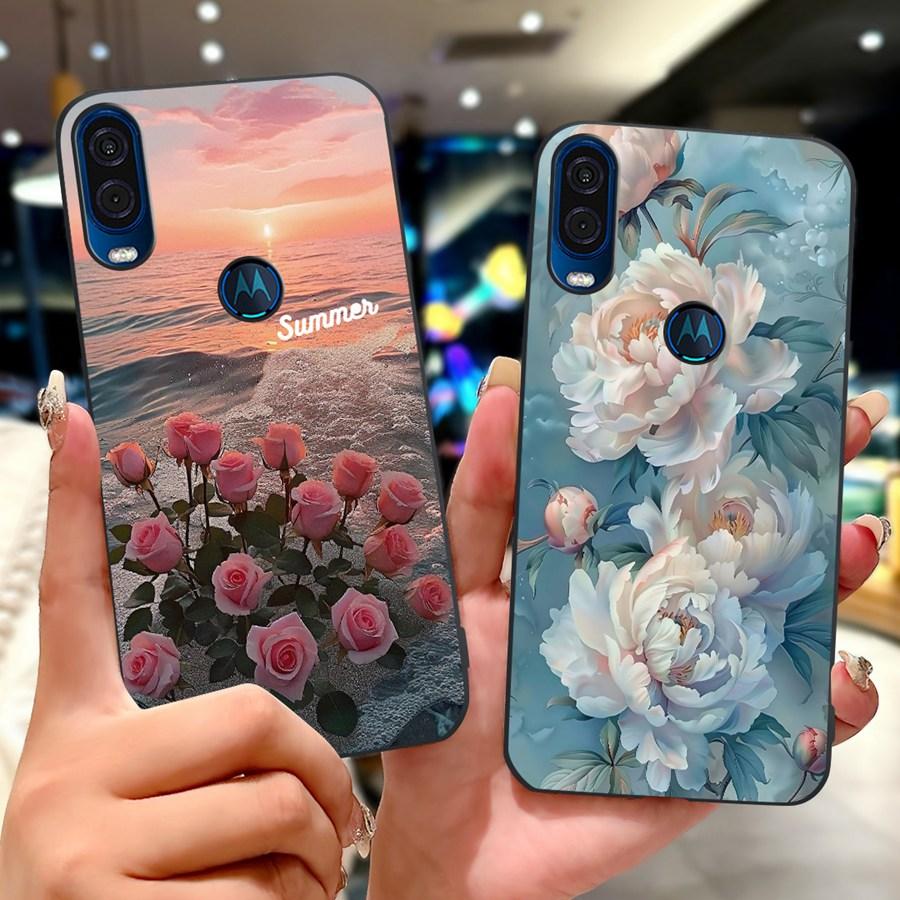 Чехол для Motorola One Vision Чехол ONEVision Модный Расписной Силиконовый Мягкий Задний Чехол Для Motor One Macro Чехол Защитный Корпус