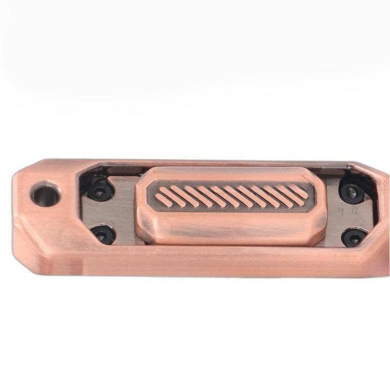 Metal Edc Magnetic Push Card Mechanical Slider Mini Fidget Relieve Stress Relief Toy Pushing Plate Coin Antistresse Sensory Toy