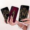Чехол для Samsung Galaxy A90 5G SM-A908B Модный Чехол из Мягкого Силикона с Инициалом и Короной Для Samsung A90 5G A 90 GalaxyA90 Funda