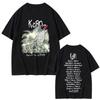 Korn Рок-группа Follow The Leader Тур Футболка Унисекс Винтажная Графическая Футболка Унисекс Металл Готика Стиль Харадзюку Футболка с коротким рукавом