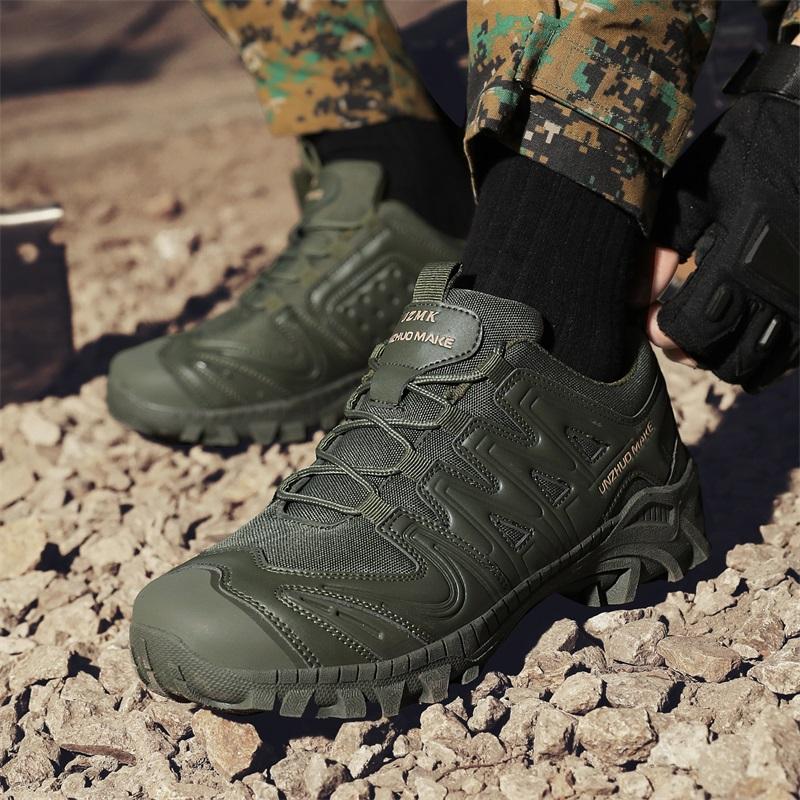 Новые мужские тактические ботинки, боевые, противоскользящие, брендовые, рабочие, защитные, дышащие, армейские ботинки спецназа, мужская военная мотоциклетная обувь