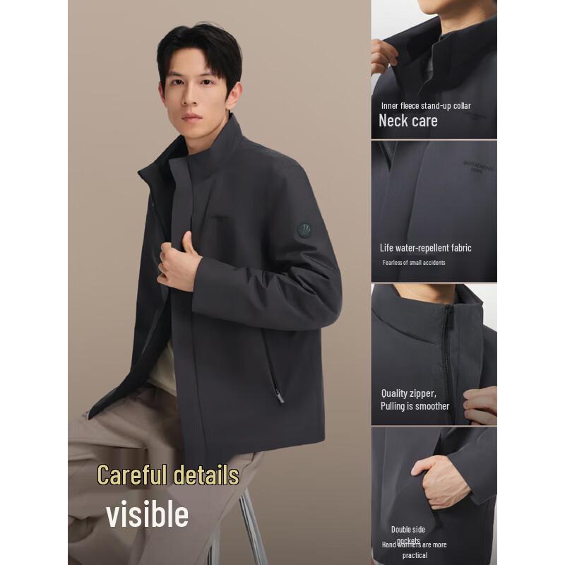 Bosideng B250134151 Men's Stand Collar Short Down Jacket