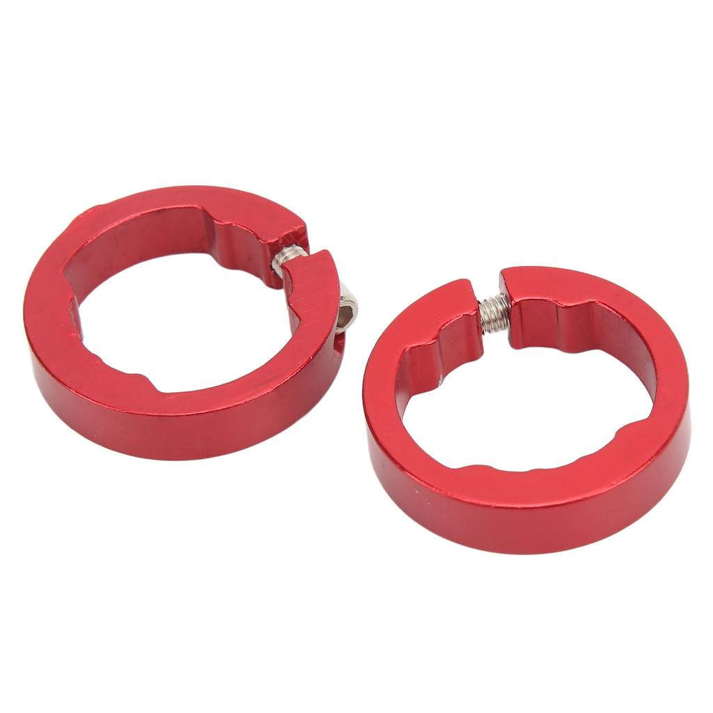 2Pcs Bike Grips Clamping Rings Aluminum Alloy Beautiful Practical Bike Grip Lock On Clamps for