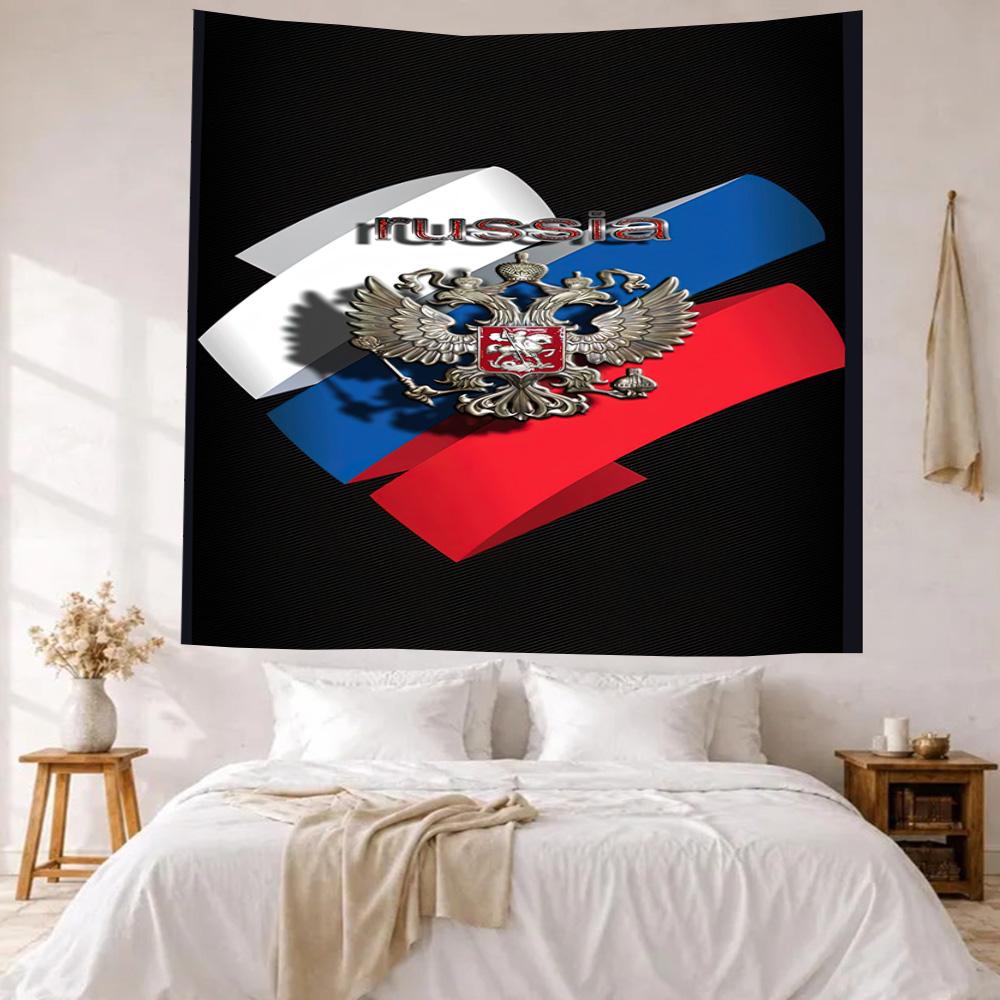 Russian Symbol Wall Decor Tapestry Art For Pet Memorial Birthdaywedding Party Backdrop Family Gift