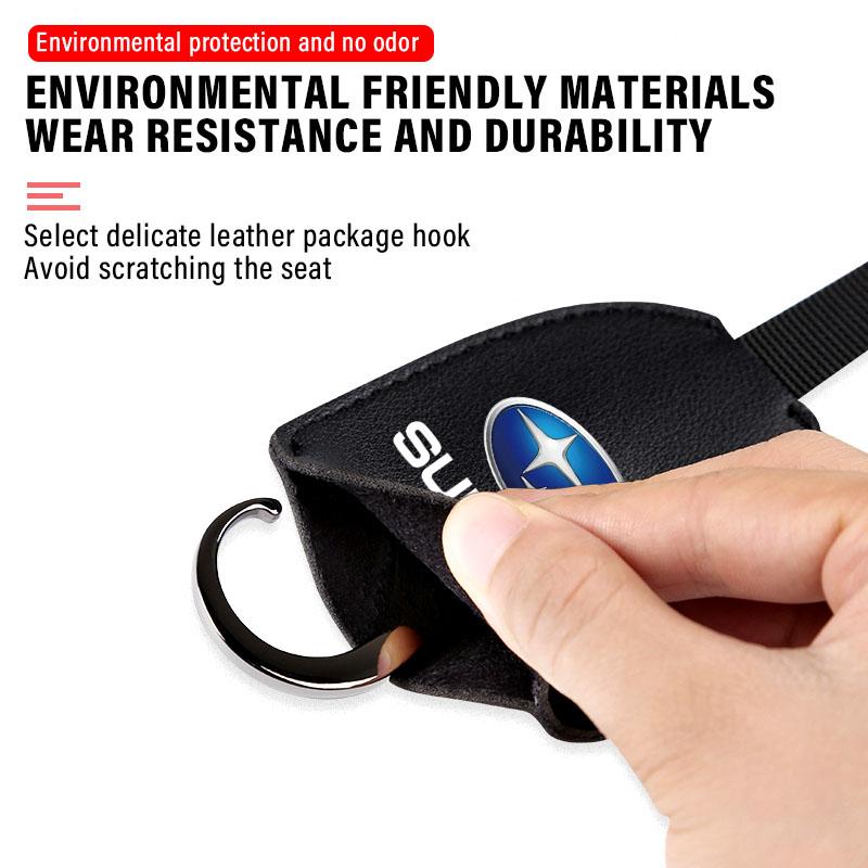 1/2 шт. Кожаные крючки на спинку автомобильного сиденья, портативная вешалка для сумок для Subaru LEGACY Forester Outback Rally WRX WRC XV Impreza