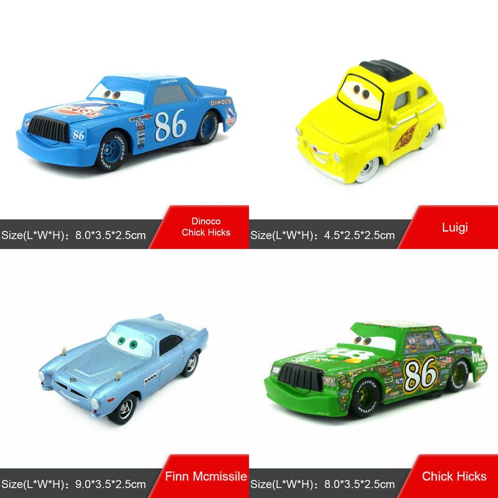 Очаровательные мини-фигурки Pixar Cars из ПВХ, фигурки для экшена, модель, игрушки-куклы для детей