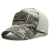 American Flag Camouflage Sticker Embroidered Baseball Cap Net Hat Men Outdoor Velcro Cap