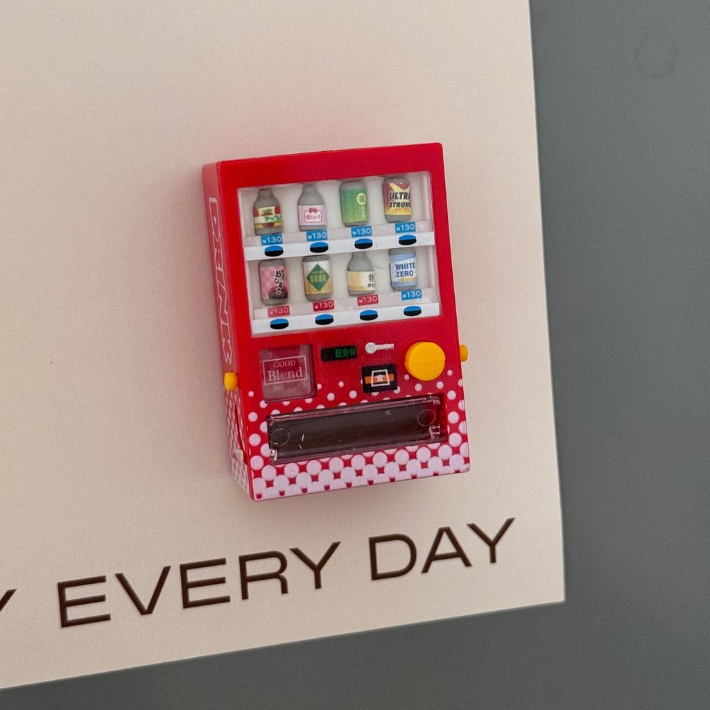 Miniature Vision Chart Light Sign Fridge Magnet Convenience Store Beverage Vending Machine Hole Board Magnetic Stick-On Decals