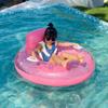 Inflatable Sequin Seat Floating Drainage Upper Backrest With Handle Lounge Chair Floating Swimming Ring Premium