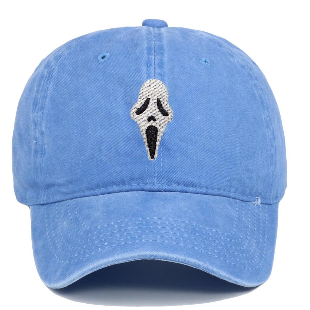 Бейсболка с вышивкой черепа на Хэллоуин, состаренная, для мужчин и женщин