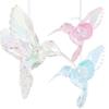 3 Pcs Hummingbird Figurine Crystal Pendant Decorative Hummingbirds Decorations Hanging Ornament