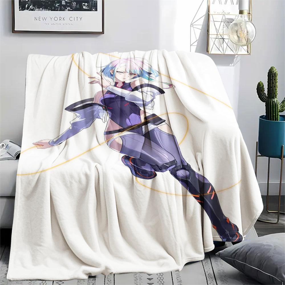 1PC Lucyna Kushinada Patterned Flannel Blanket Suitable For All Seasons for Home Decor Warmth and Comfort Gifts Holiday Present