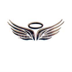 1PC 3D Angel Fairy Wings Auto Car Sticker Car Decoration Emblem Badge Decal Car Logo Decor Sticker Gold Silver Red Optional